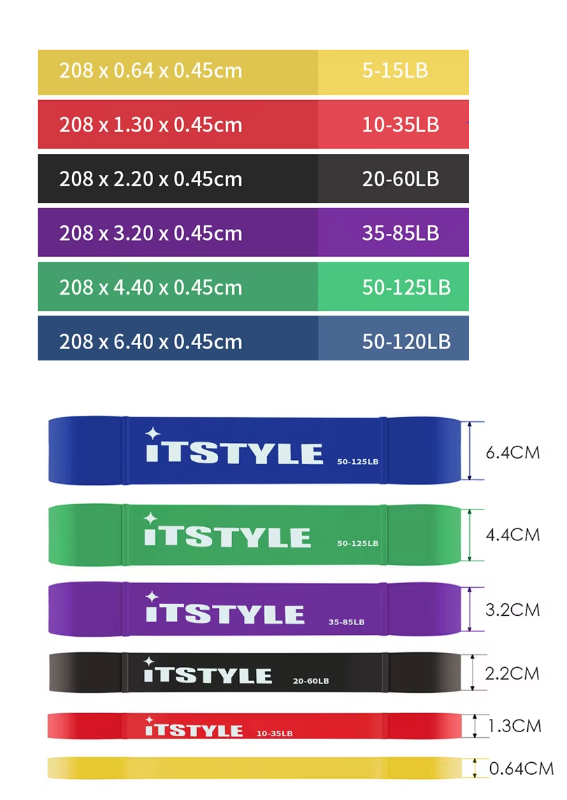 Resistance Bands Pro – 8 Niveles de Potencia  (208cm)